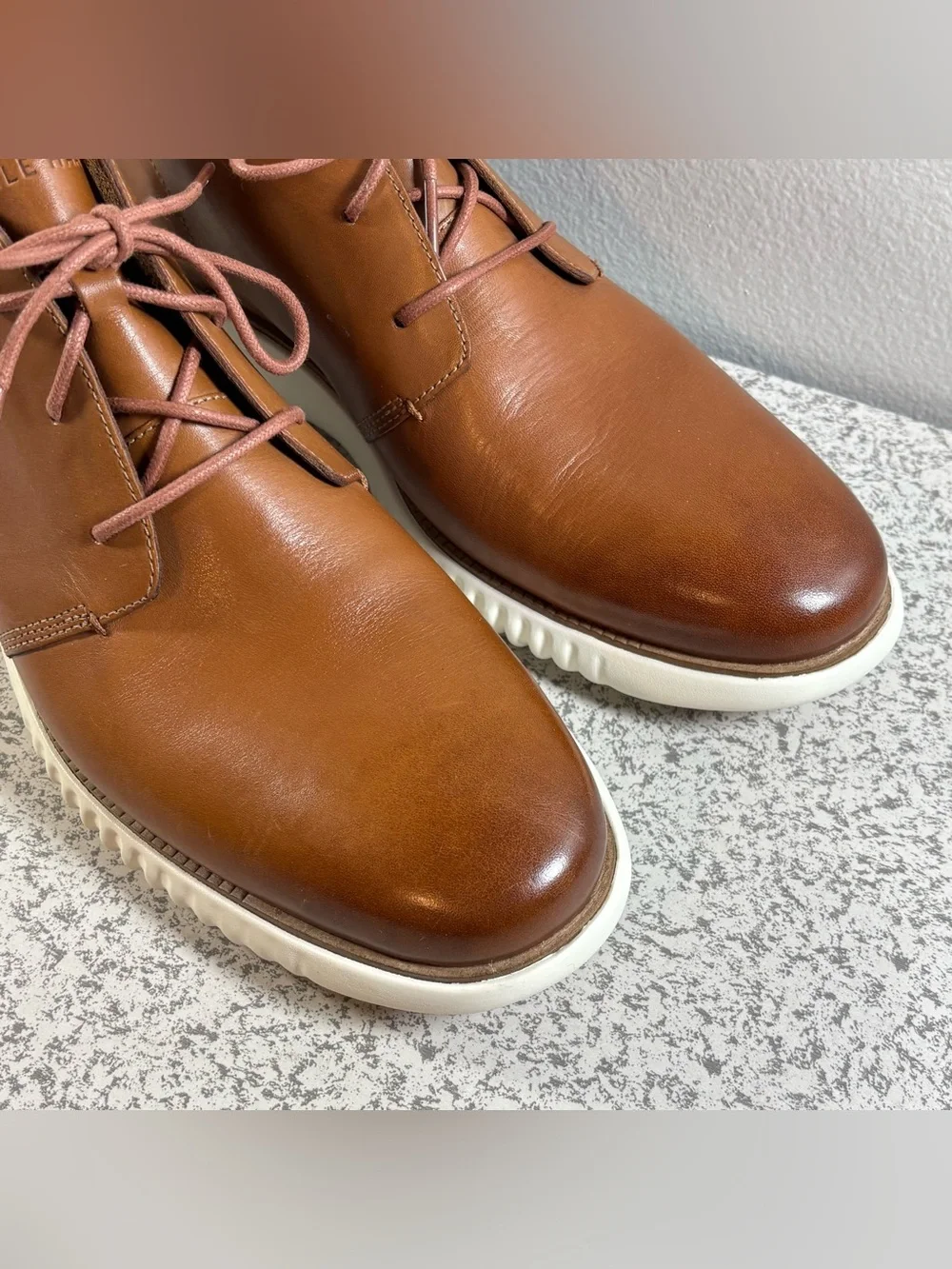 Cole Haan Boots Mens Size 12 M 2.Zerogrand Chukka Brown Leather Round Toe C27804